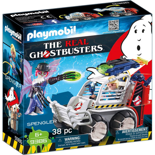 Playmobil 9386 Ghostbusters Spengler with Cage Car Vehicle & Figure