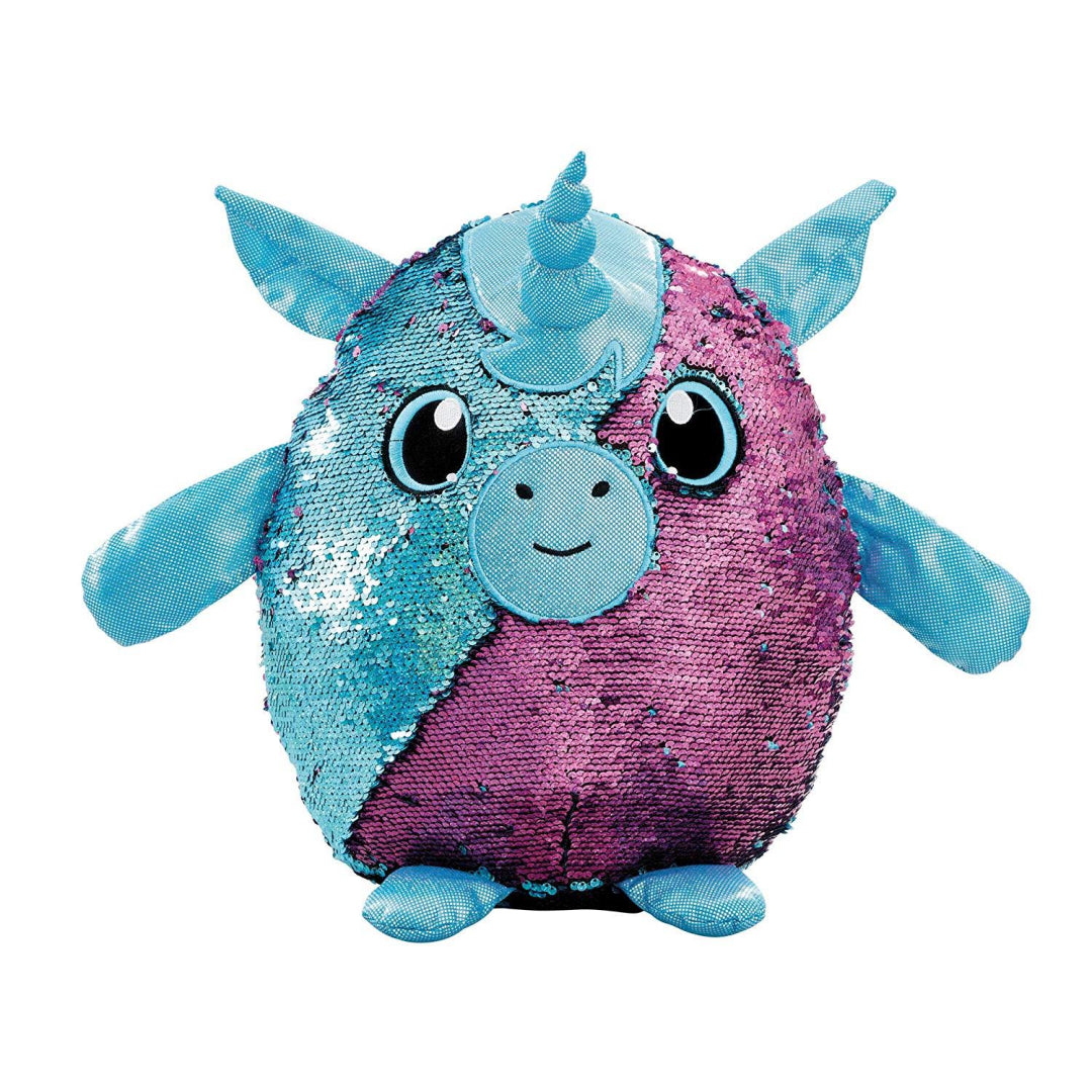 Shimmeez Yaffa the Unicorn Sparkling Sequin Changing Soft Toy - Maqio