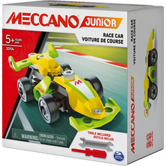 Meccano Junior Race Car STEAM Model Building Kit Toy Vehicle