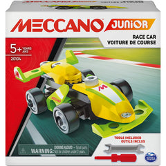 Meccano Junior Race Car STEAM Model Building Kit Toy Vehicle
