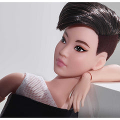 Barbie Signature Looks Doll Model #3 Petite Short Black Hair