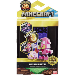 Treasure X Minecraft Nether Portal Mine and Craft Character and Mini Mob