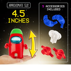 Among Us Series 2 Action Figures 2Pk Figures 11cm - Blue & Red