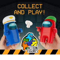 Among Us Series 2 Action Figures 2Pk Figures 11cm - Blue & Red