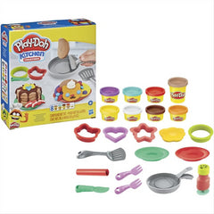 Play-Doh Kitchen Creations Flip 'n Pancakes Playset 14-Piece Breakfast