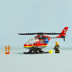 LEGO City 60411 Fire Rescue Helicopter Toy Vehicle Building Set