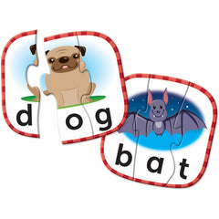 Learning Resources 3-Letter Word Cards Kids Readiness Self Correcting Puzzles