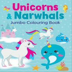 Alligator Books Unicorns & Narwhals Jumbo Colouring Books - Maqio