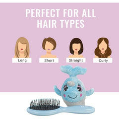 Wet Brush Kids Hair Brush Detangler & Detachable Owl Unicorn Narwhal - Maqio