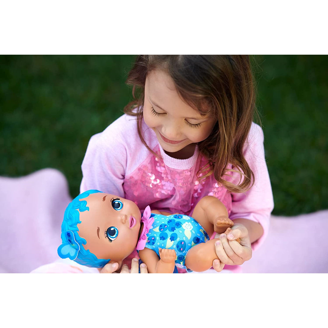 My garden Baby Berry Hungry Baby Butterfly Scented Doll with Blue Hair - Maqio