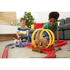 Hot Wheels Mario Kart Bowser's Castle Chaos Modular Track with Bowser Figure