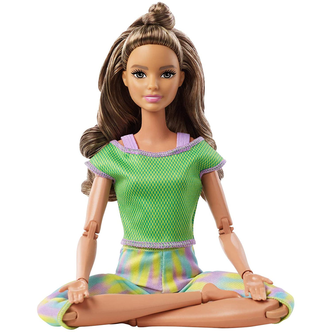 Barbie Light Brown Hair Made to Move Doll Flexible Yoga Doll - Maqio