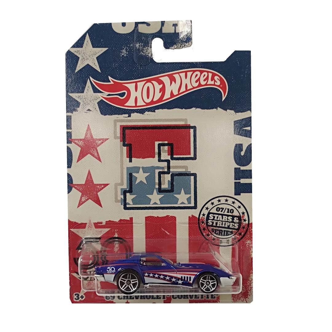 Hot Wheels Stars & Stripes Set of 10 Vehicles - 50th Anniversary - Maqio