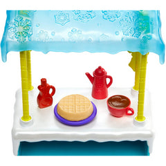 Enchantimals Warmin' Up Cocoa Stand With Hawna Husky & Whipped Cream Figures - Maqio