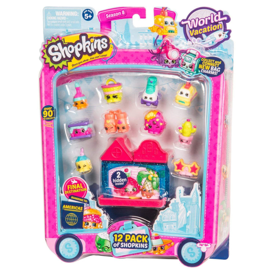 Shopkins Season 8 - World Vacation America 12 Pack Toy - Maqio