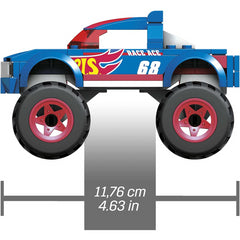 Mega Hot Wheels Race Ace Monster Truck Building Set Car & Micro Figure 69 Pcs