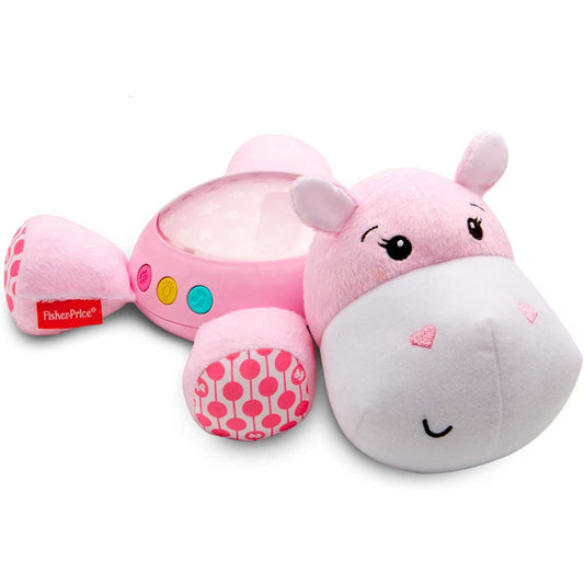 Fisher-Price Pink Soft Plush Hippo Projection Soother Light Projector