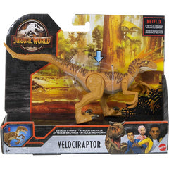 Jurassic World Brown Velociraptor Camp Cretaceous Savage Strike Figure
