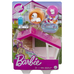 Barbie Furniture Pet Kennel & Dog house Gift Set - Maqio