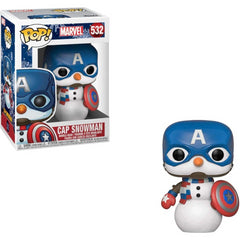 Funko POP 532 Marvel Holiday Captain America Cap Snowman - Maqio