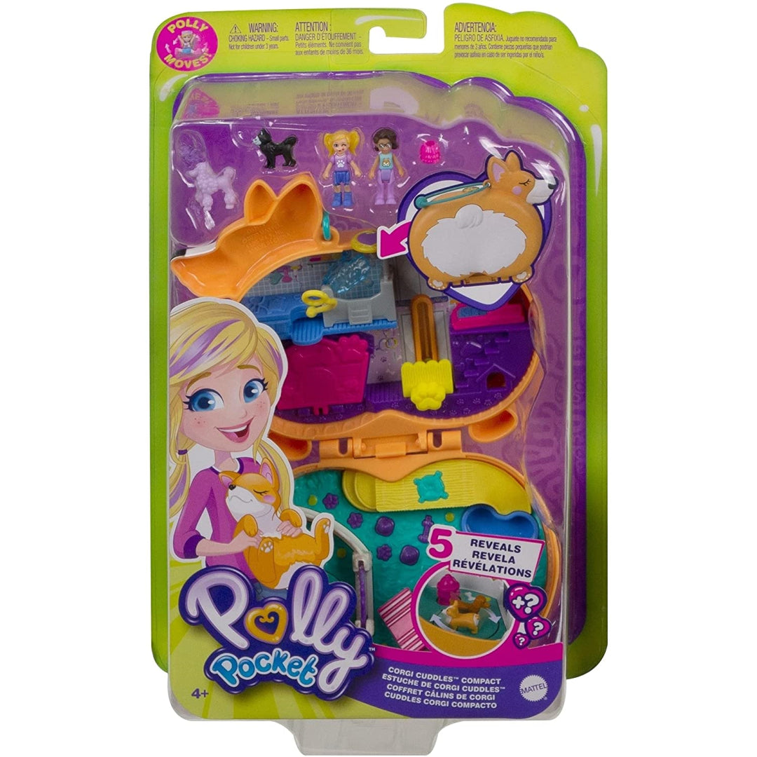 Polly Pocket Corgi Cuddles Compact Playset - Maqio