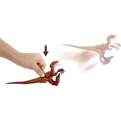 Jurassic World Savage Strike Feature Camp Cretaceous Action Figure - Red Velociraptor