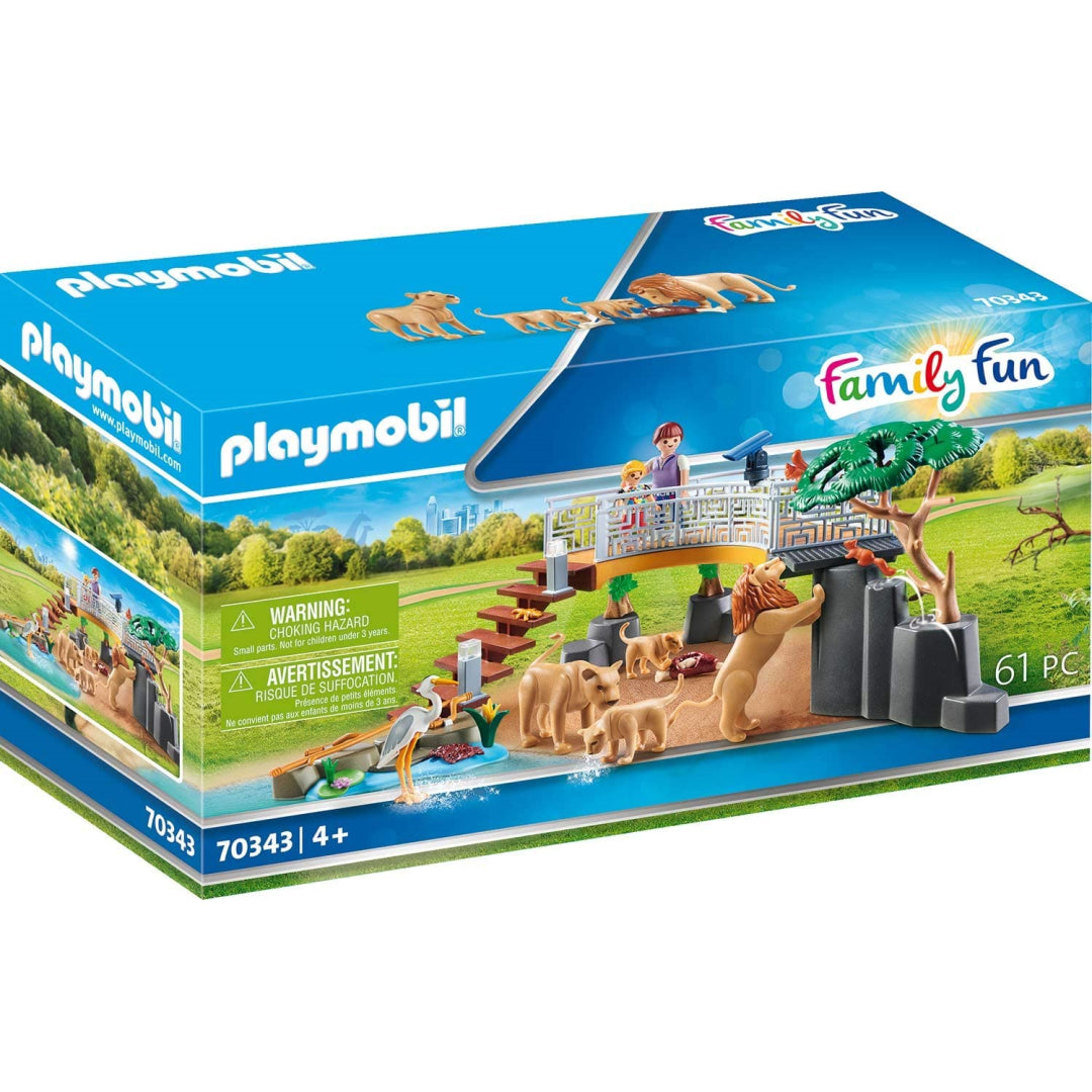 Playmobil Family Fun Outdoor Lion Enclosure Playset - Maqio