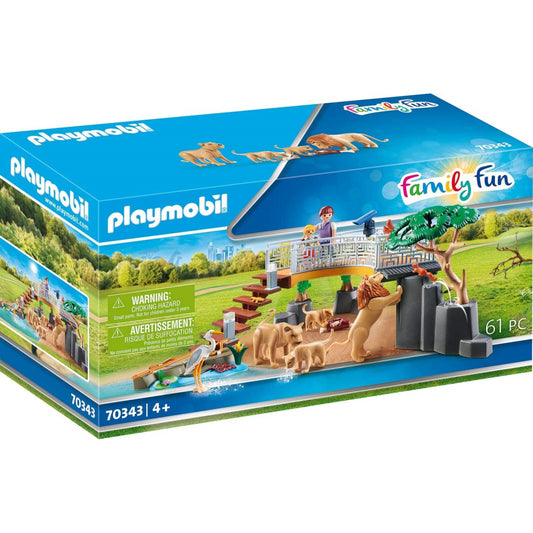 Playmobil Family Fun Outdoor Lion Enclosure Playset - Maqio