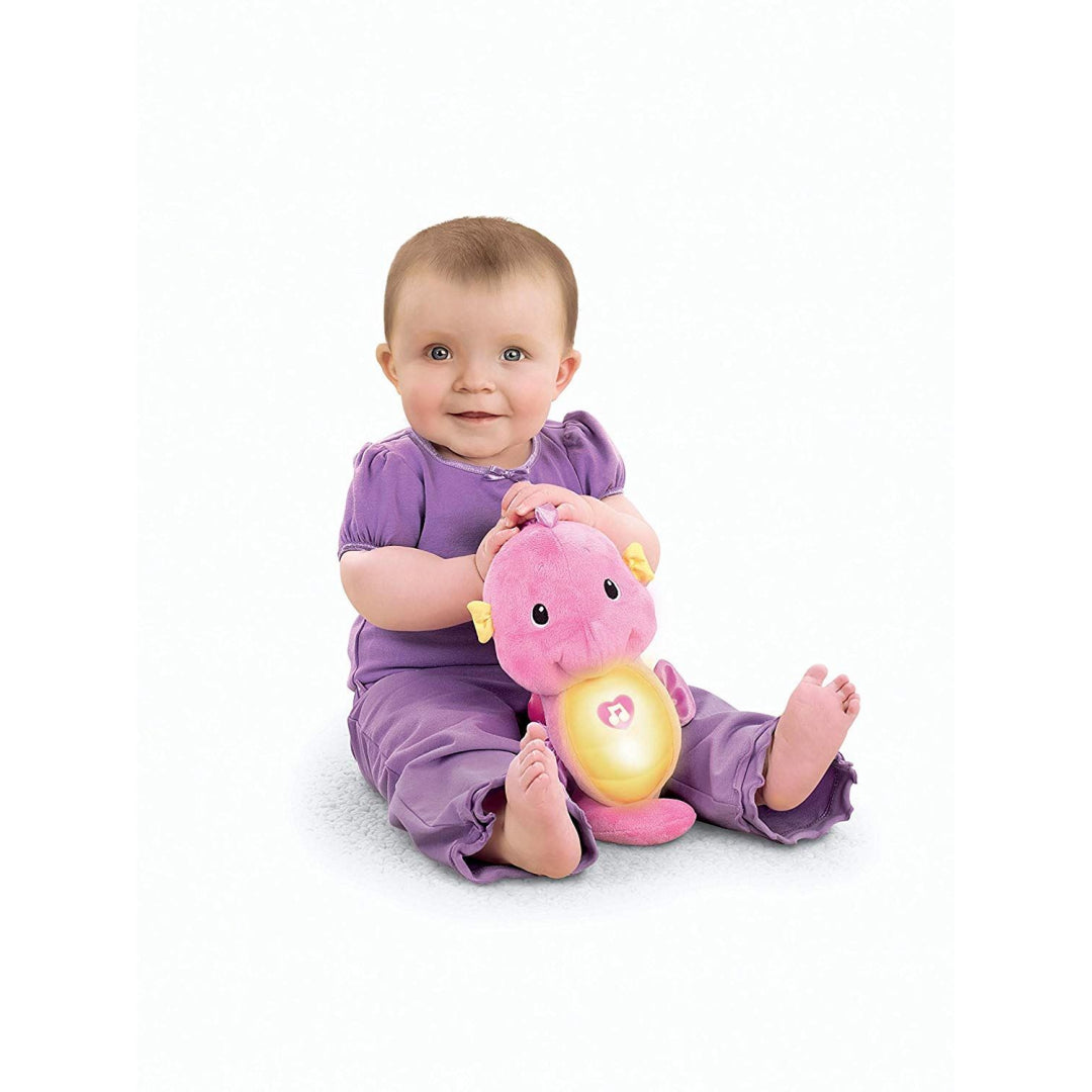 Fisher-Price Soothe and Glow Seahorse in Pink - Maqio