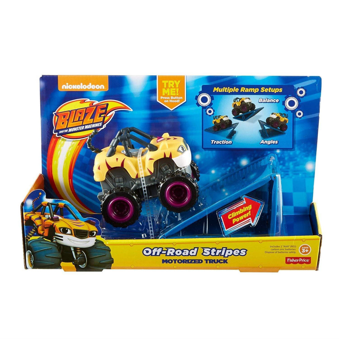 Nickelodeon Blaze And The Monster Machines Off Road Stripes Toy Motorized Truck - Maqio