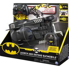 BATMAN 6055747 Launch and Defend Batmobile Remote Control Vehicle with Exclusive 10 cm Action Figure - Maqio