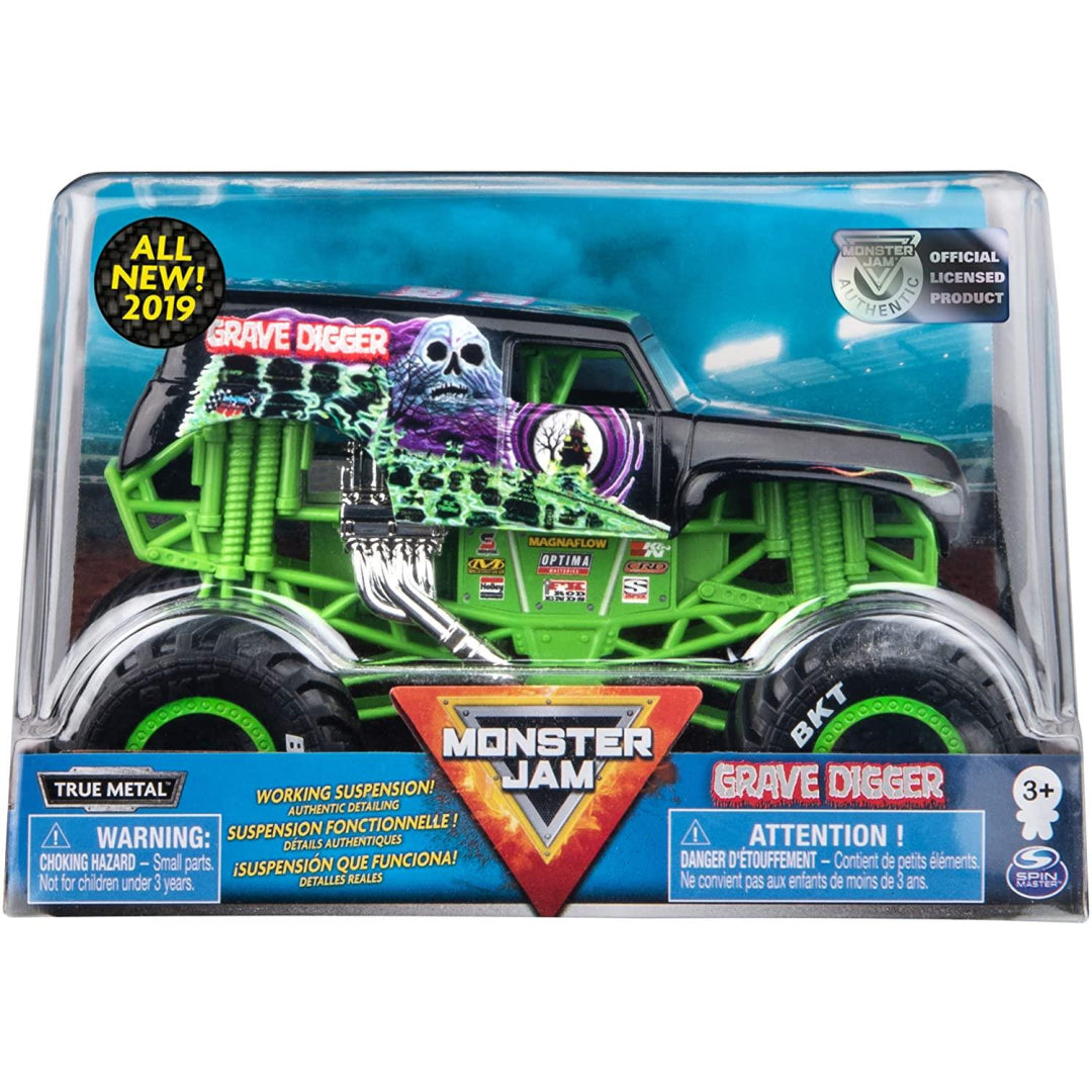 Monster Jam Die-cast Grave Digger Monster Truck 1 : 24 Scale - Maqio