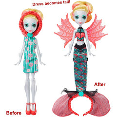 Monster High Ghoul to Mermaid Lagoona Blue Transformation Doll