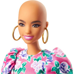 Barbie Fashionistas Bald Pink Plastic Doll