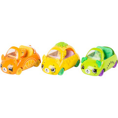 Shopkins Cutie Car Fast N Fruity Toy 3 Vehicle Playset and Figures