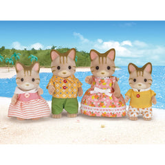 Sylvanian Families Striped Cat Family of 4 Figures