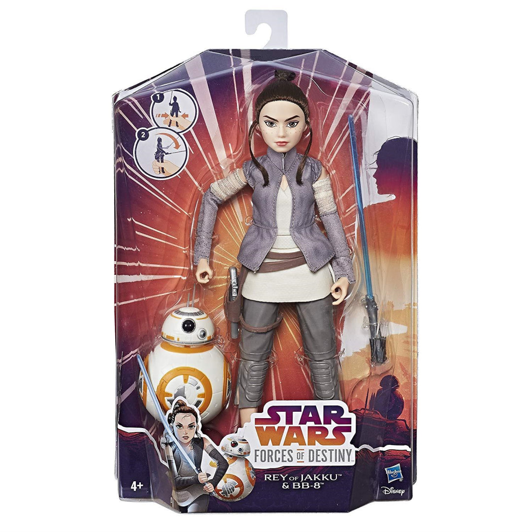 Star Wars Forces of Destiny Rey of Jakku and BB-8 Adventure Set - Maqio