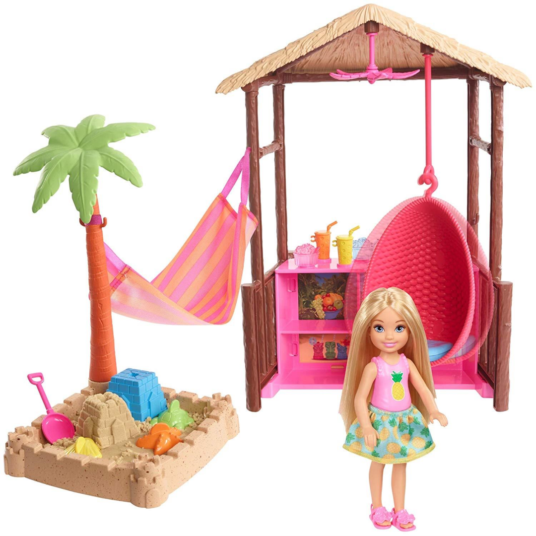 Barbie FWV24 Chelsea Tiki Playset with Small Blonde Doll - Maqio