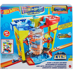 Hot Wheels Stunt & Wash Car Playset inc 1 1:64 Colouring Changing Vehicle