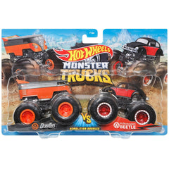 Hot Wheels Monster Trucks Demolition Doubles - Dragbus VS Volkswagen Beetle
