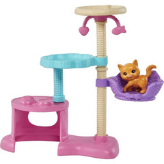 Barbie Kitty Condo Playset with 1 Cat 4 Kittens and Cat Tree
