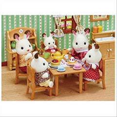 Sylvanian Families Chocolate Rabbit Family 4 Figures Playset