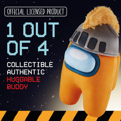 Among Us Series 2 Huggable Plush Crewmate Figure 30cm Orange Grey Hat