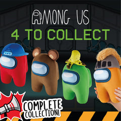 Among Us Series 2 Huggable Plush Crewmate Figure 30cm Orange Grey Hat