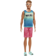 Barbie Ken Fashionistas Doll Brown Cropped Hair Malibu Tank Beachwear