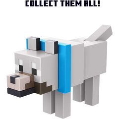 Minecraft Build Wolf Action Figure 3in & 1 Accessory Collectible Gift Mattel