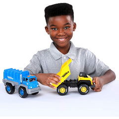 Tonka Mighty Metal Fleet 8" Truck Toy Garbage Die-Cast Push Truck