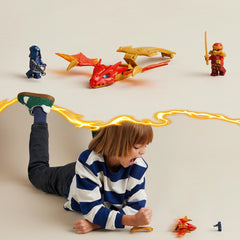 LEGO NINJAGO 71801 Kais Rising Dragon Strike Ninja Toy Building Set with Kai