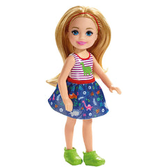 Barbie Club Chelsea Doll 6 Inch - Blonde In Dinosaur Dress