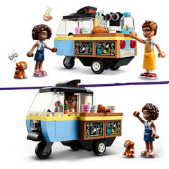 LEGO Friends 42606 Mobile Bakery Food Cart Toy Playset - Aliya and Jules